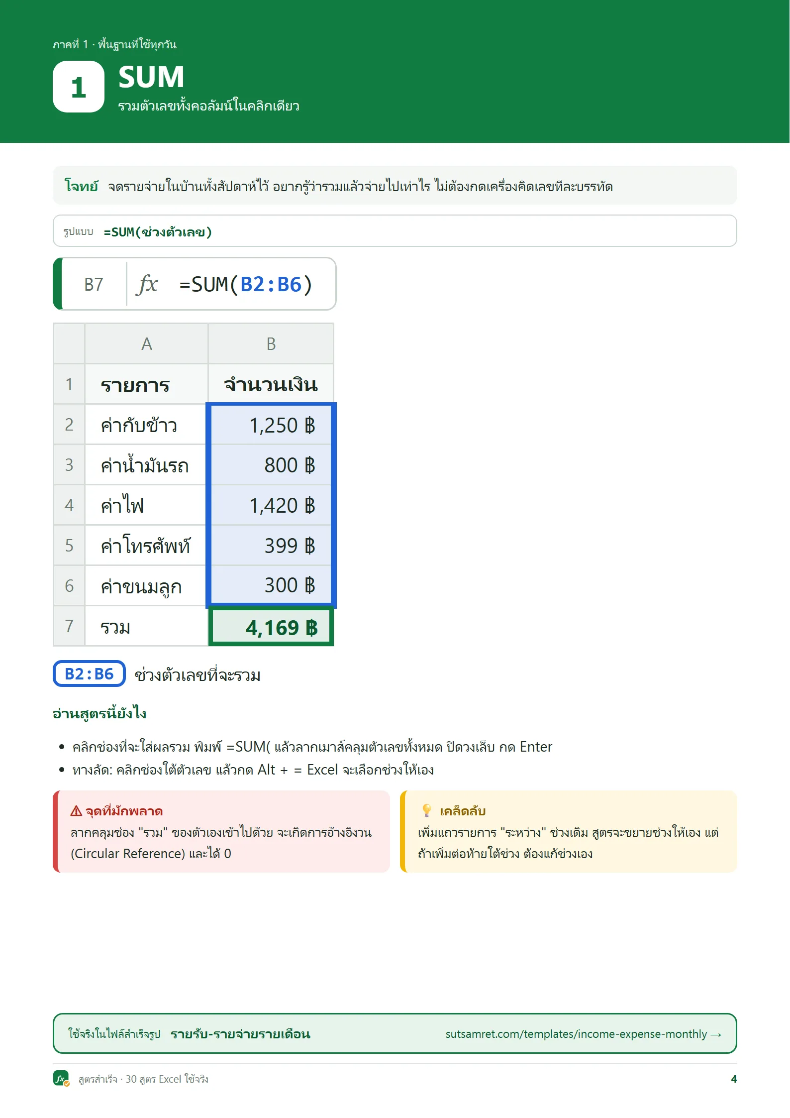 ตัวอย่างหน้าใน Ebook